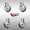 Service Caster 5 Inch 316SS Thermoplastic Rubber Wheel Swivel Top Plate Caster Brakes SCC, 2PK SCC-SS31620S514-TPRB-2-TLB-2 - alternate 3